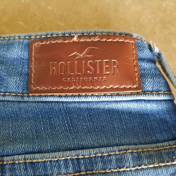 Hollister Jeans High-Rise Vintage Flare Stretch Patchwork Boho Retro Sz 31/34 - Picture 14 of 14